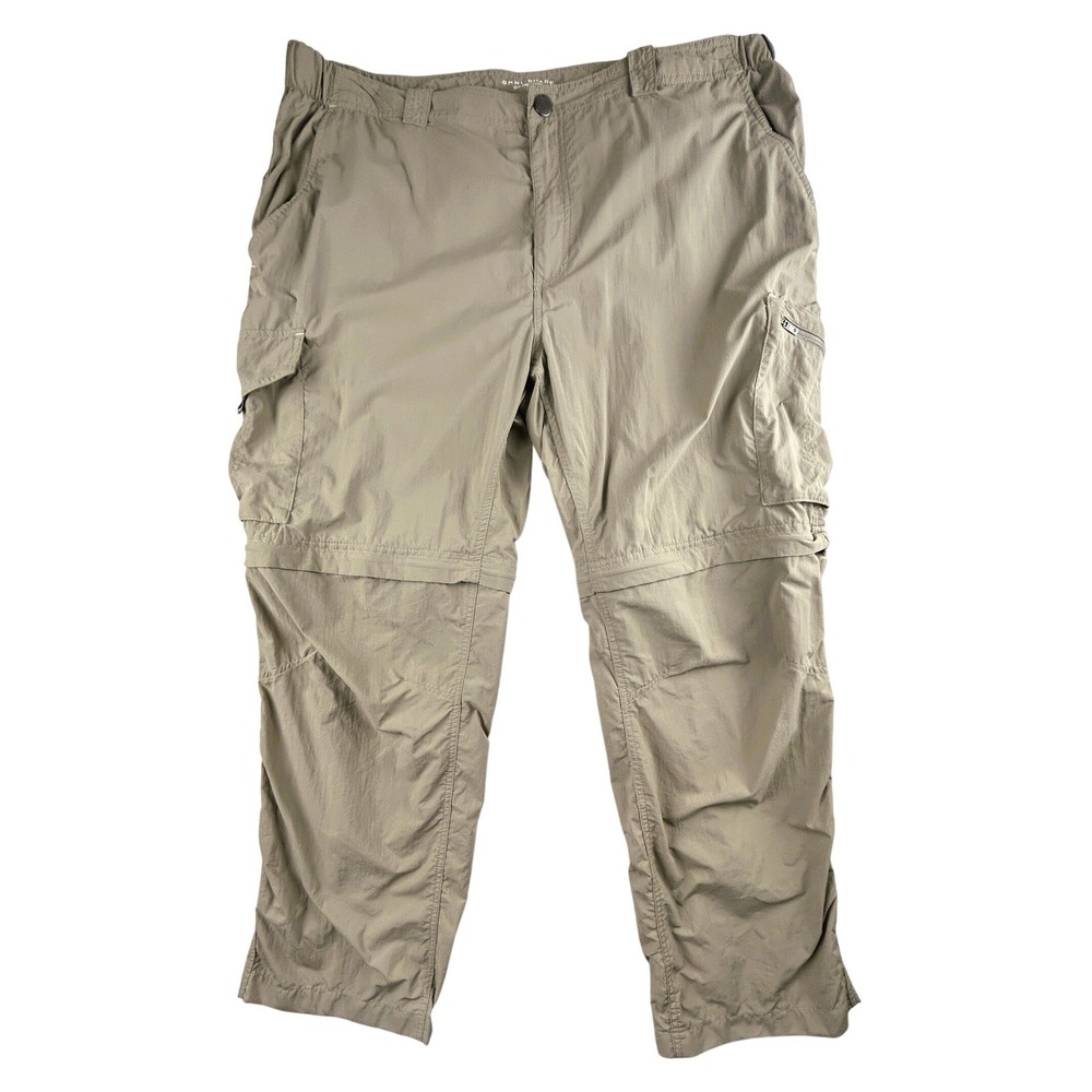 Columbia Convertible Cargo Pants Omni Shade Nylon Hiking Mens 42x30
